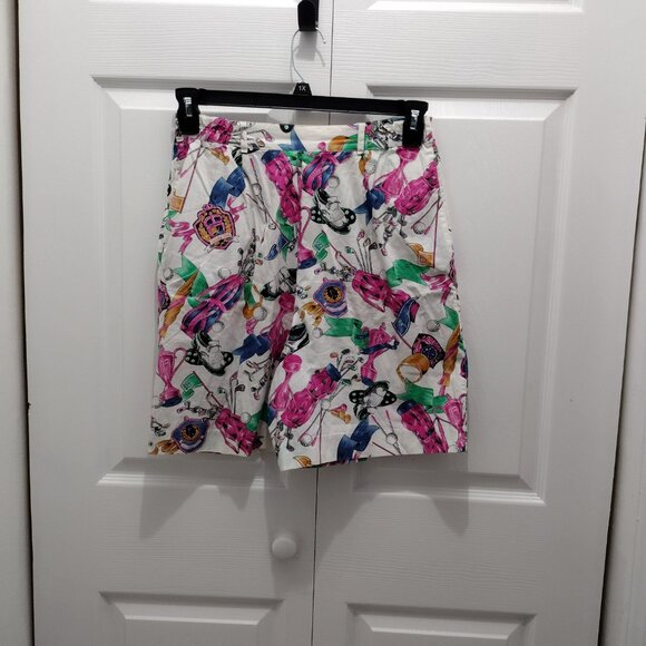 TAIL Women’s Golf Shorts Size 10 Multicolor Golf Print Casual Resort Shorts - Picture 9 of 10